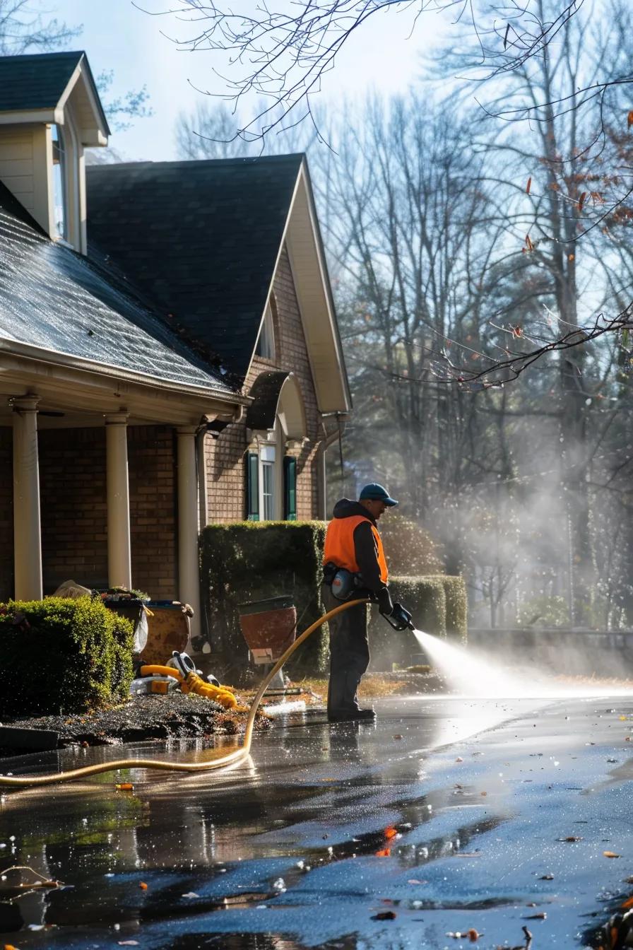 Visual representation of house washing methods: soft washing, low-pressure, and pressure washing