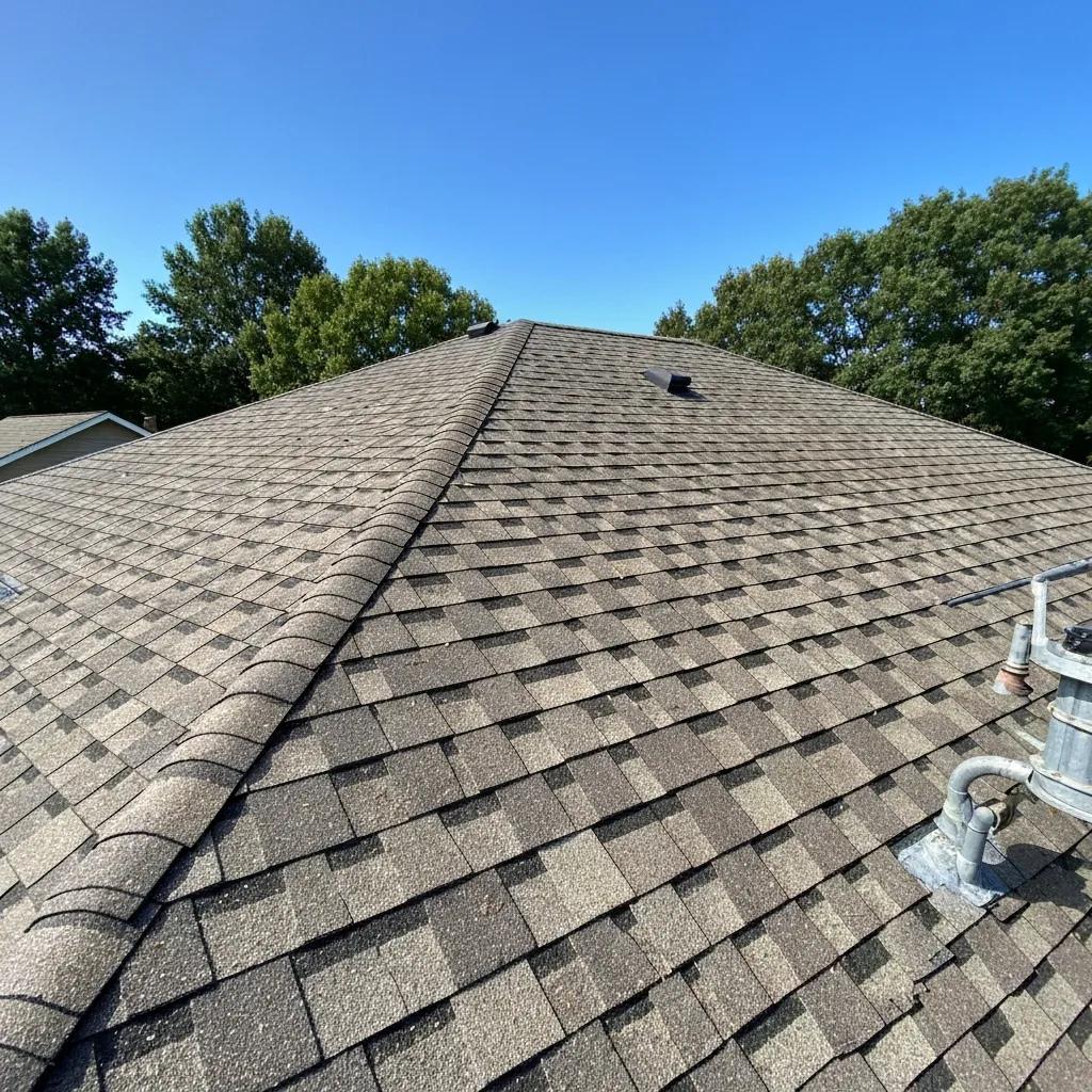 A clean, well-maintained roof after professional soft-wash service