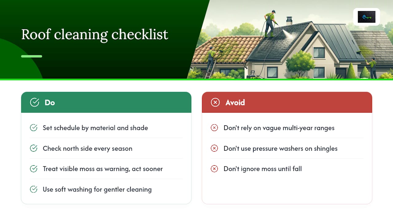 Our Take: Stop Treating Roof Cleaning Like a Guessing Game — overview diagram