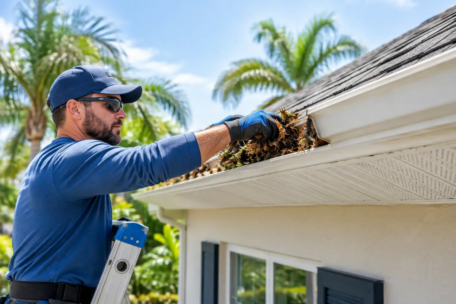 Gutter and Soffit Cleaning for Florida Homes