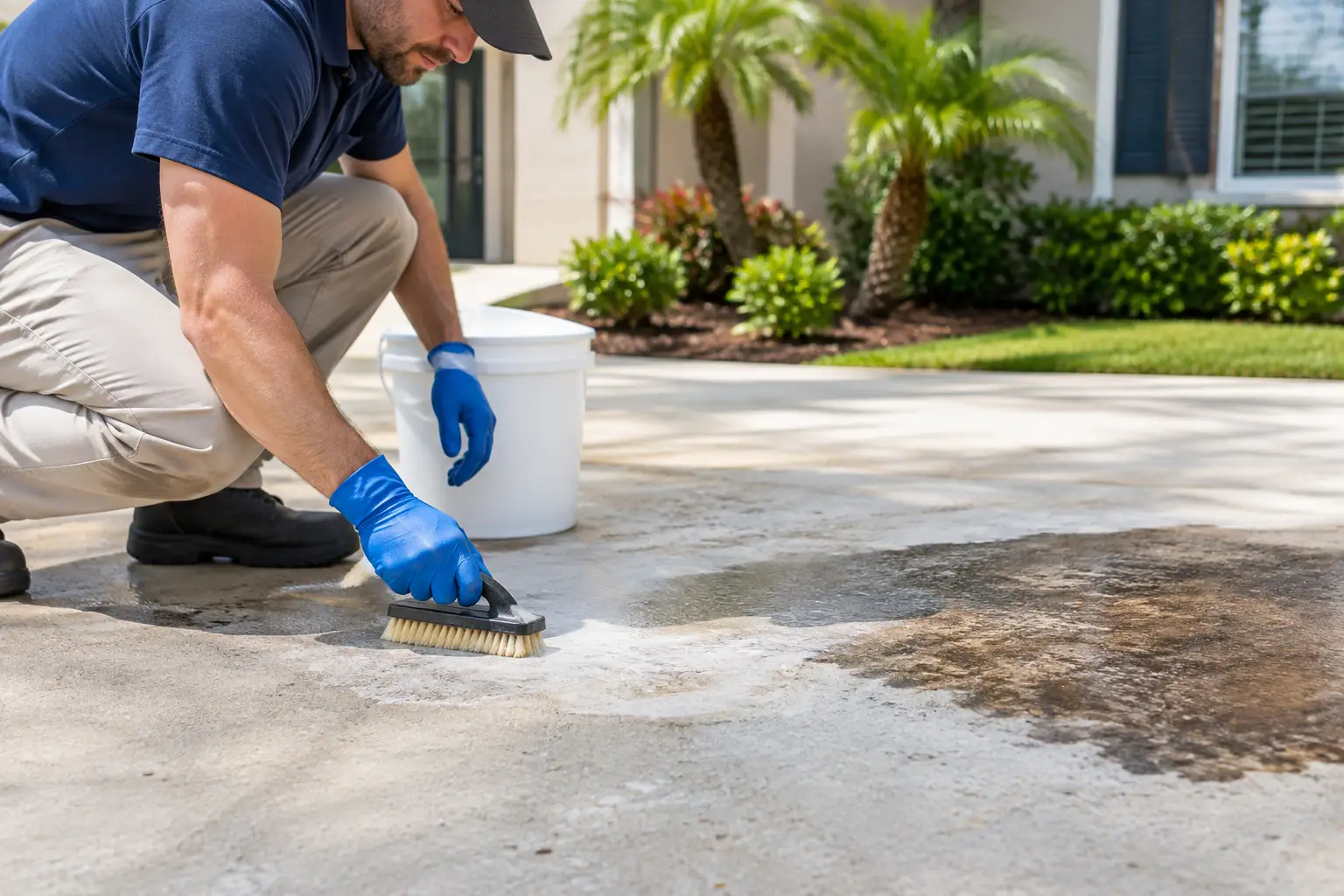 Concrete Stain Removal for Florida Homes