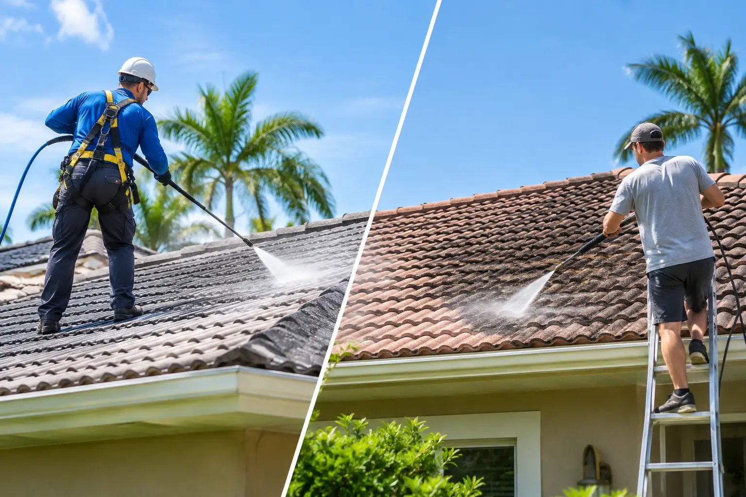 Professional Versus DIY Roof Cleaning for Florida Homes