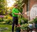 Professional soft washing house exterior