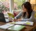 Homeowner scheduling seasonal cleaning tasks